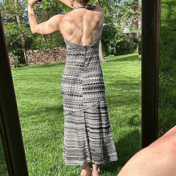 Rachel Comey Crochet Halter Midi Dress Size XS Black Natural Space Knit $648 - Picture 2 of 16